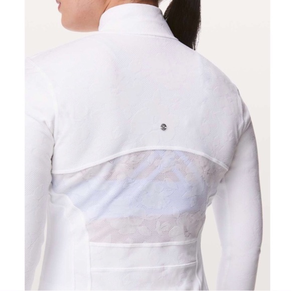 lululemon athletica Jackets & Blazers - Lululemon Define Jacket Flocked White Lace Size 6